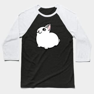 White Bunny Rabbit Coney Baseball T-Shirt